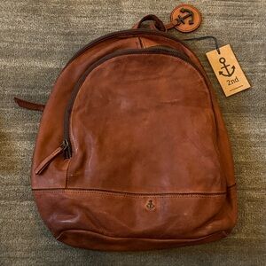 Harbour 2nd Meghan backpack in cognac leather NWT
